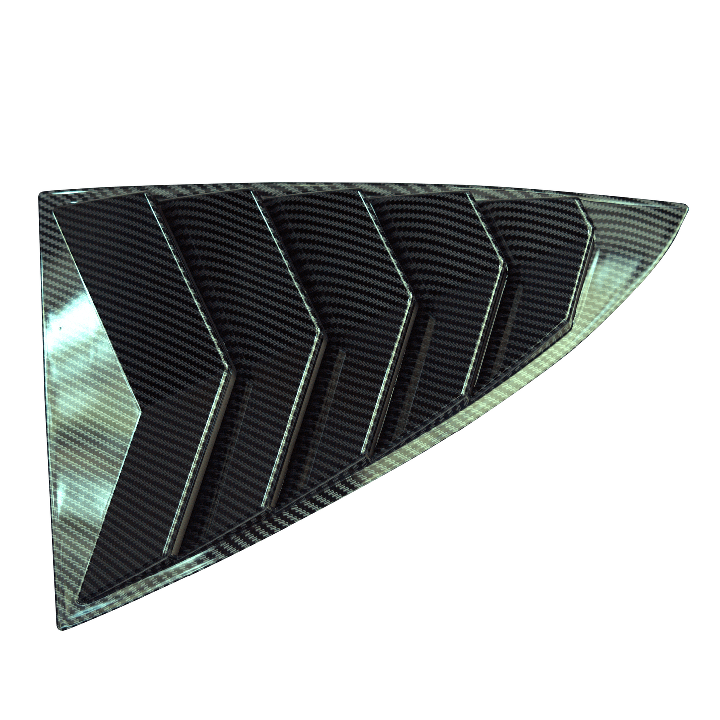 Rear quarter window louvers
