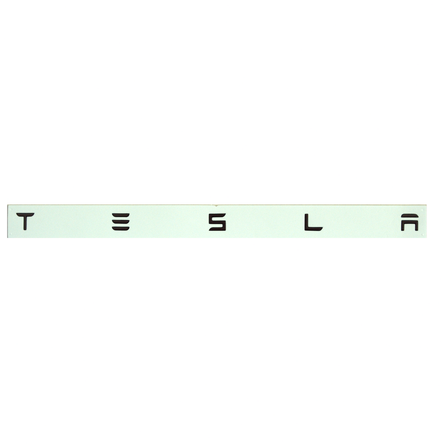 Letter badge (TESLA) Black
