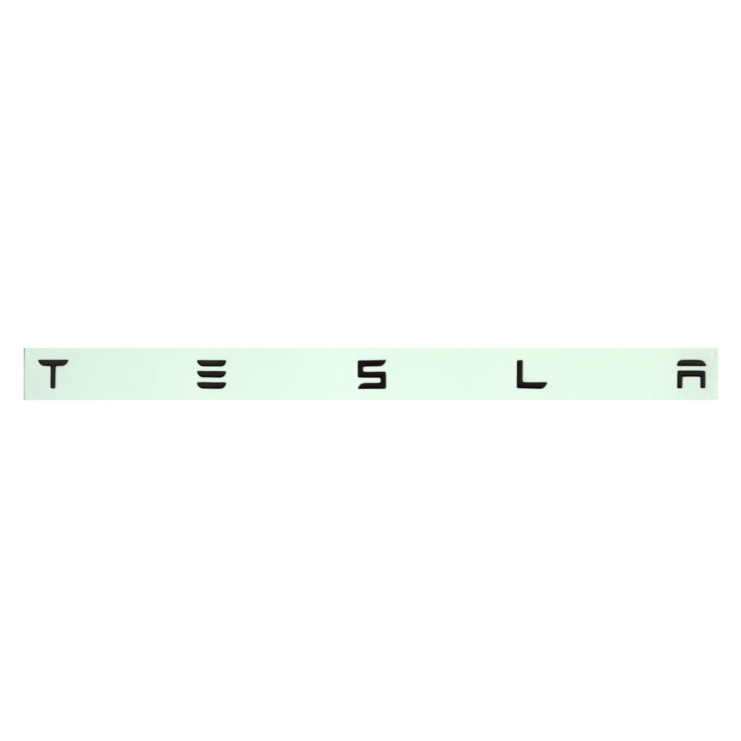 Letter badge (TESLA) Black